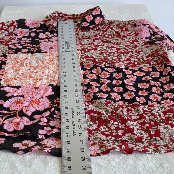 Johnny Was Womens Floral Patchwork Long Sleeve Shirt Blouse Small Button Down - Picture 6 of 6